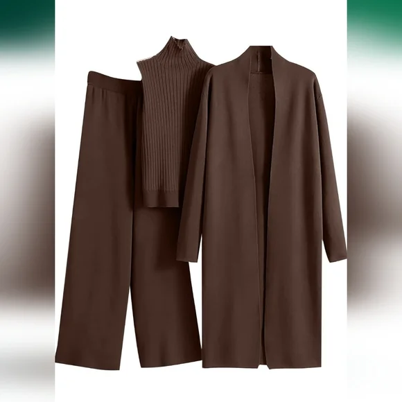 Knit 3-piece Knit Lounge Set Size Small - Picture 3 of 3